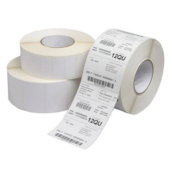 Barcode label rolls and printed barcode labels